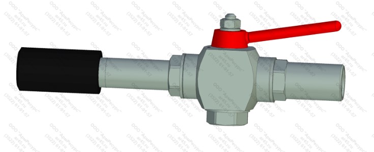 Кран КС2-10x16-лс-13 (АРМ-КС-4-лс-13) Кран сферический КС2-10x16-лс-13 (АРМ-КС-4-лс-13)