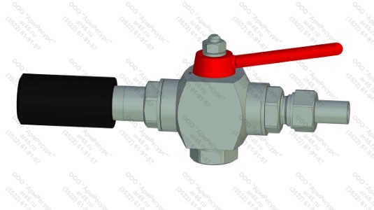 Кран КС2-10x16-лс-6 (АРМ-КС-4-лс-6) Кран сферический КС2-10x16-лс-6 (АРМ-КС-4-лс-6)
