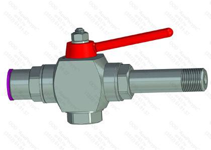 Кран под манометр КСМ-35-5 (АРМ-КС-5) Кран сферический под манометр КСМ-35-5 (АРМ-КС-5)