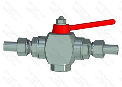 Кран штуцерный КС2-10x16-лс (АРМ-КС-6) Кран сферический штуцерный КС2-10x16-лс (АРМ-КС-6)